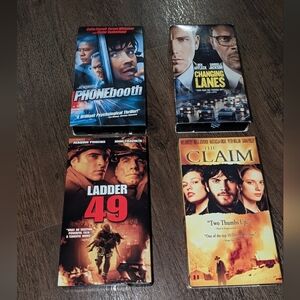VHS Drama Thriller Ladder 49 The Claim Changing Lanes Phonebooth
